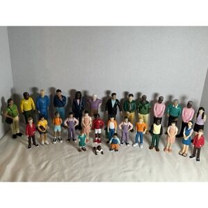 Lakeshore Learning Community Block Play People Multi Cultural Figures Lot of 29